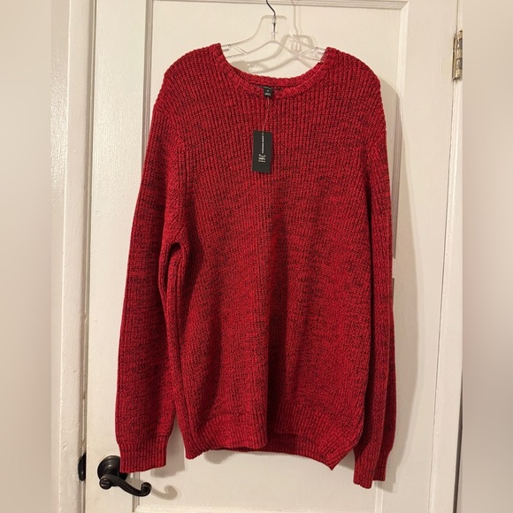 INC International Concepts Men's Red Crewneck Sweater Sz XL - Picture 3 of 7